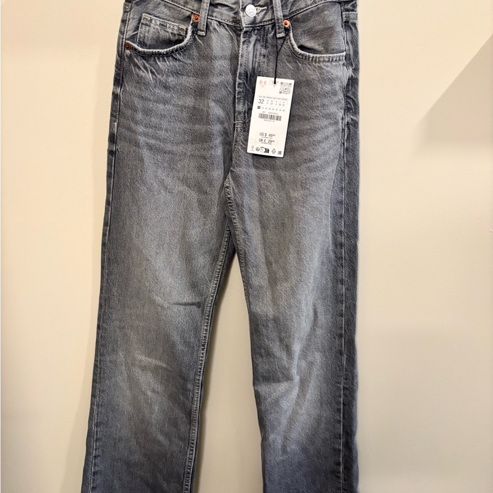 Women’s Zara Gray Wide Leg Jeans